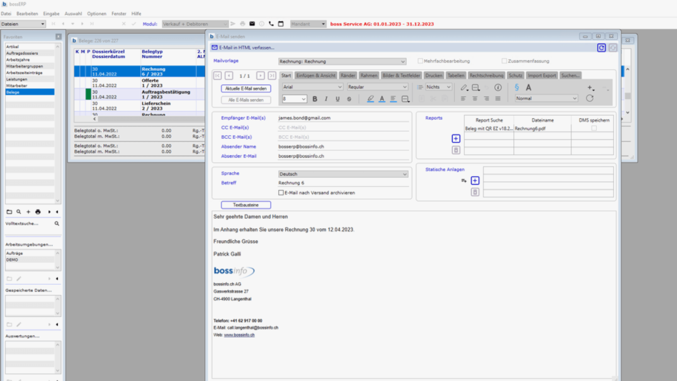 Neues Add-On eBill / E-Rechnung