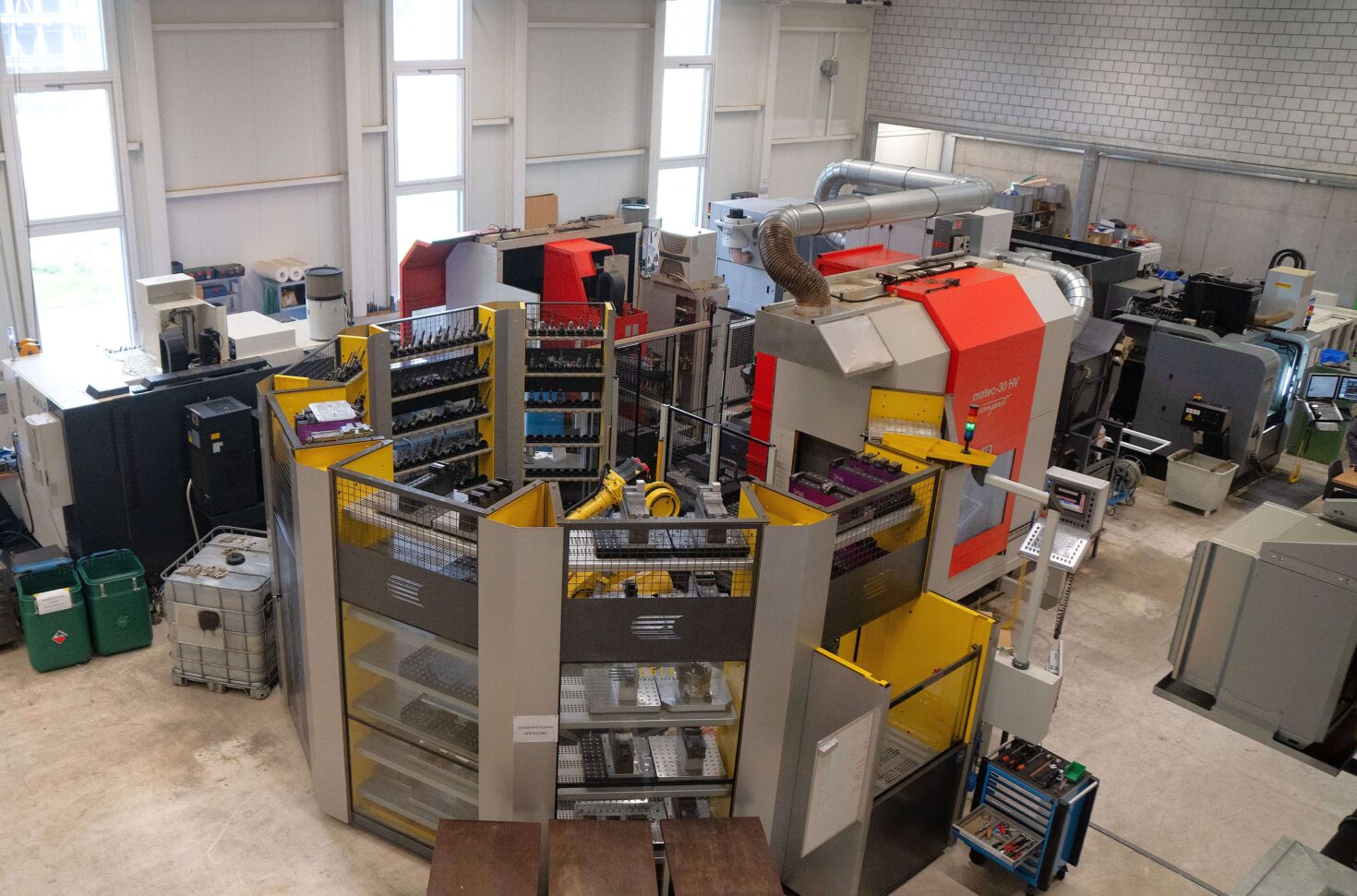 Der Mechanikraum der INDUCTA AG