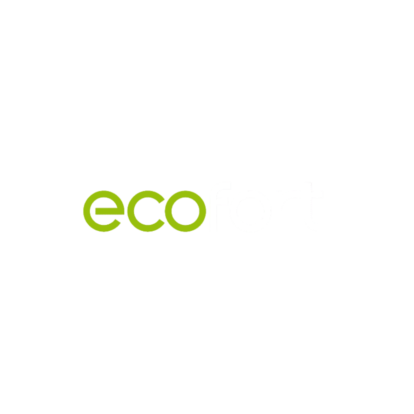 Ecofort Wortlogo grün und weiss